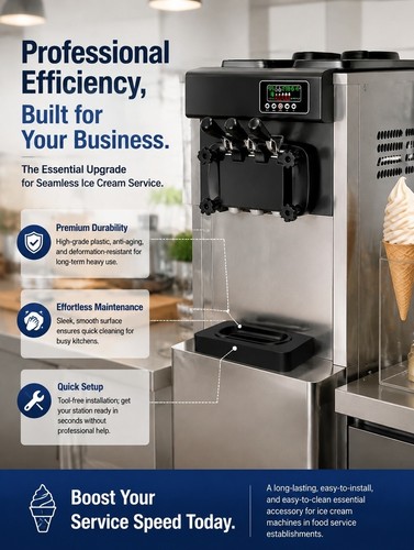 Ice cream machine tray maker - cream,