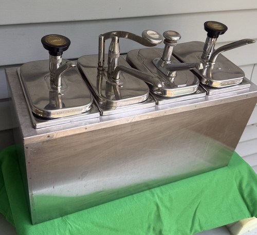 Vtg soda fountain dispenser - vtg, 4-dispenser